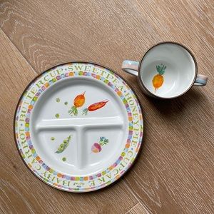 Mackenzie-Childs NEW enamel dish set